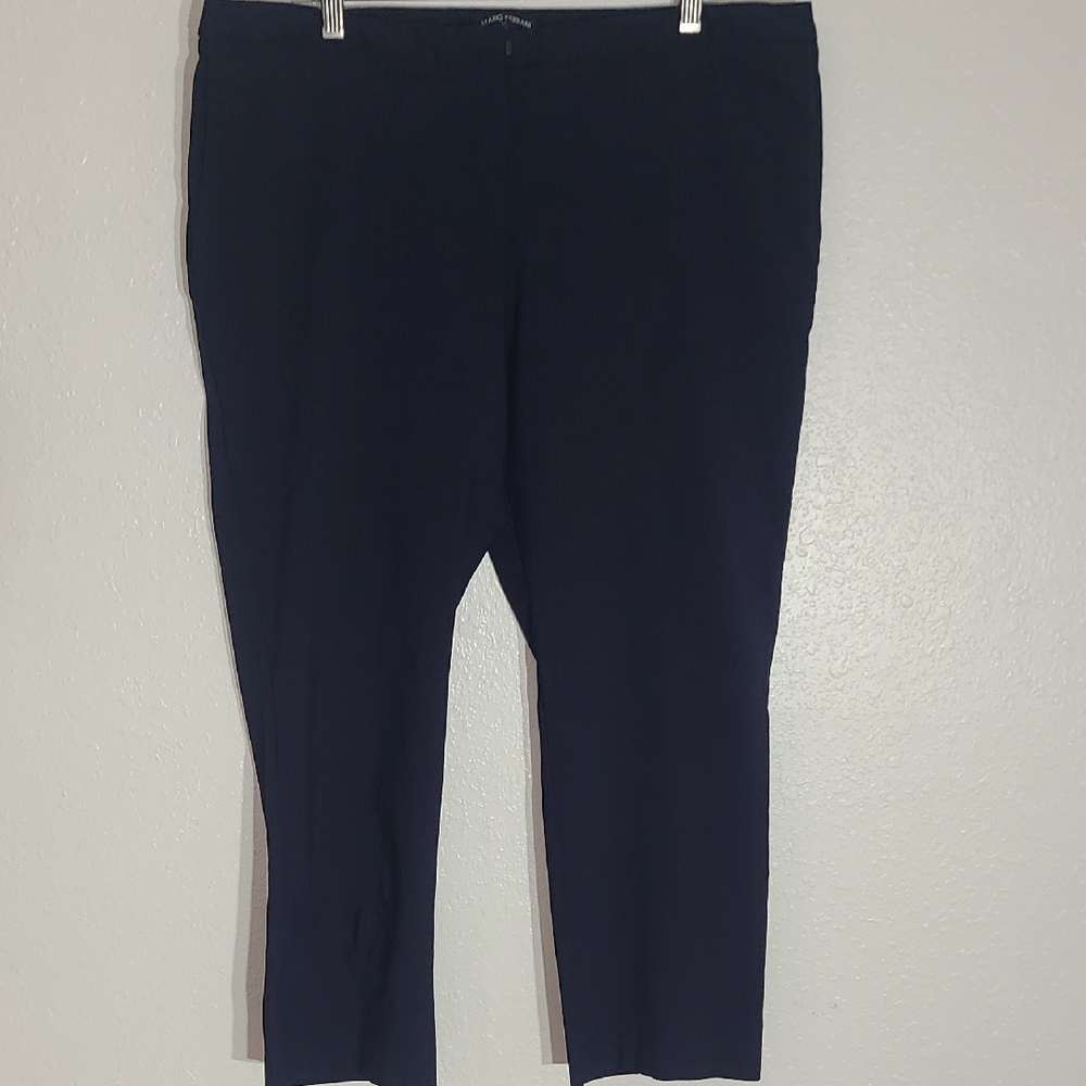 Mario Serrani Navy Ankle Pants